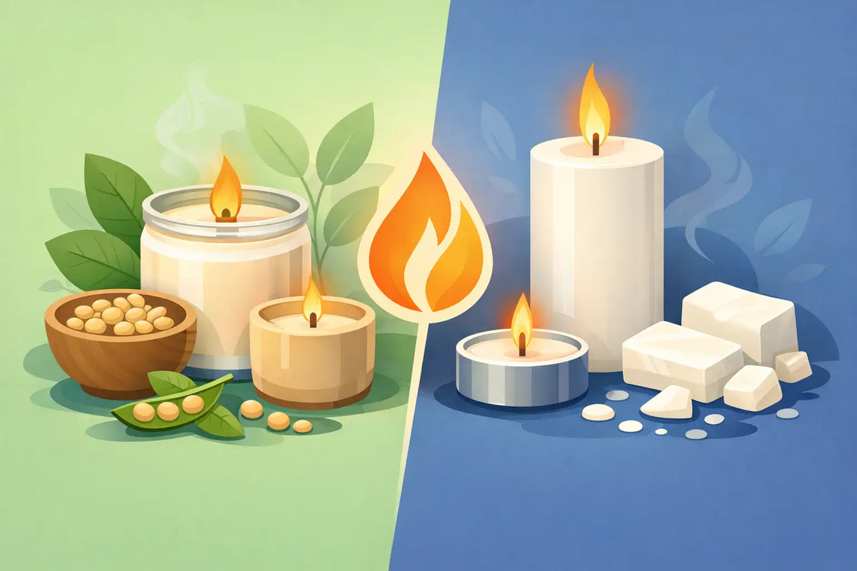 Soy Candles vs Paraffin: What Burns Better?