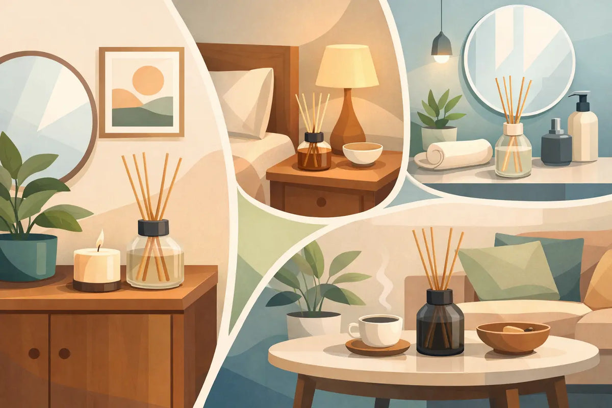 How to Style Reed Diffusers in Every Room