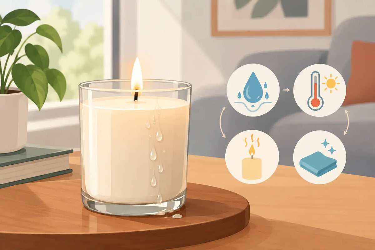 Why Candles Sweat Indoors and What to Do