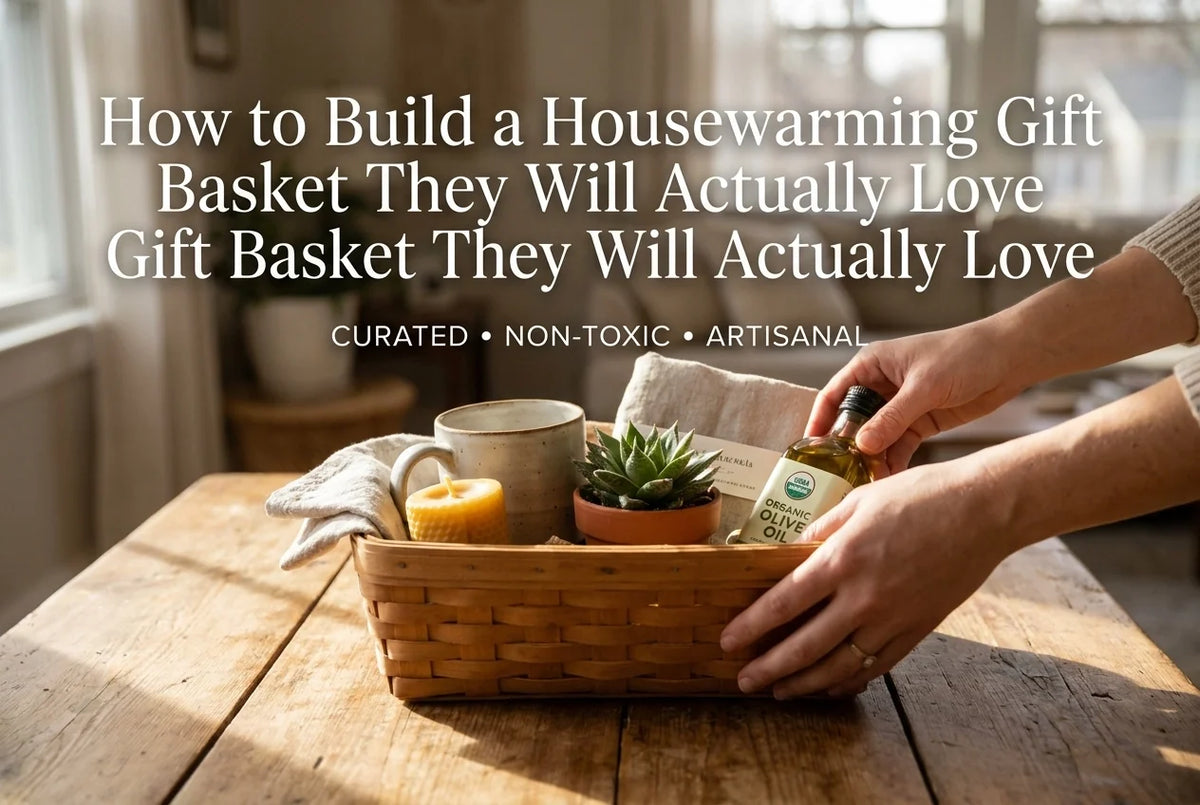 Professional header image for list-based article: How to Build a Housewarming Gift Basket They Will Actuall...