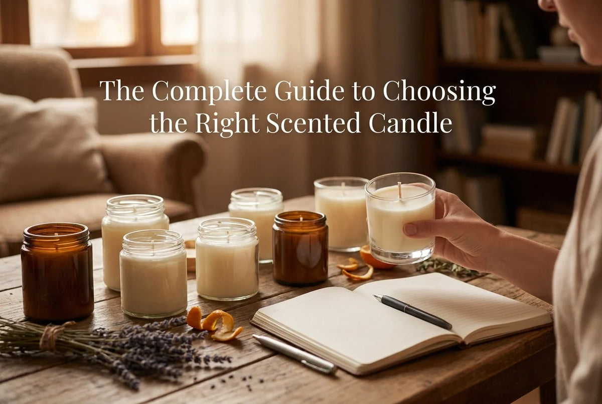 Professional header image for list-based article: The Complete Guide to Choosing the Right Scented Candle