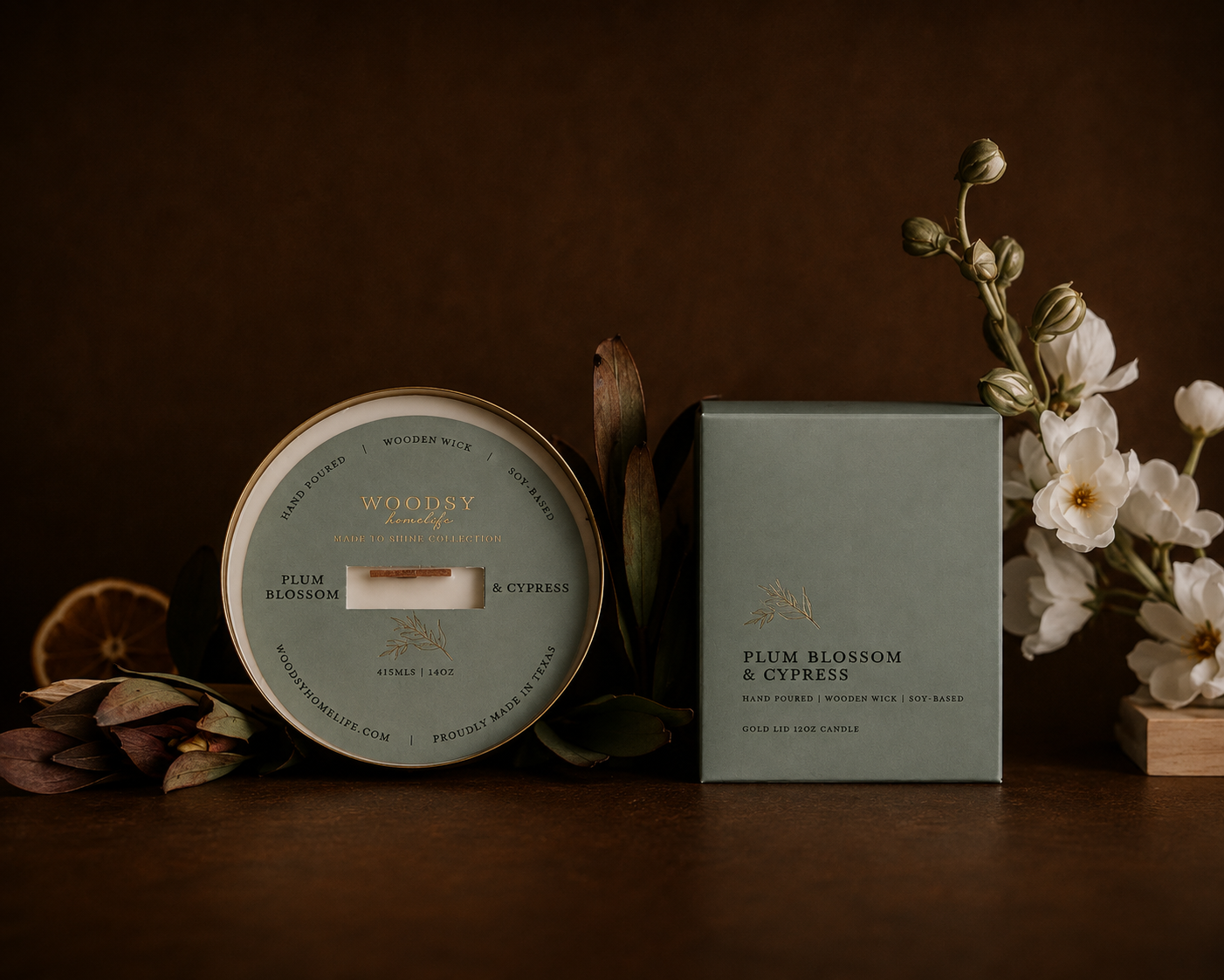 Plum Blossom & Cypress