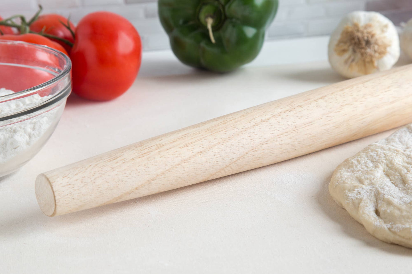 French Rolling Pin with Tapered Ends