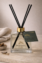 Eucalyptus Mint & Rosemary Luxury Reed Diffuser – Gold‑Collared Glass | Premium Long‑Lasting Scent
