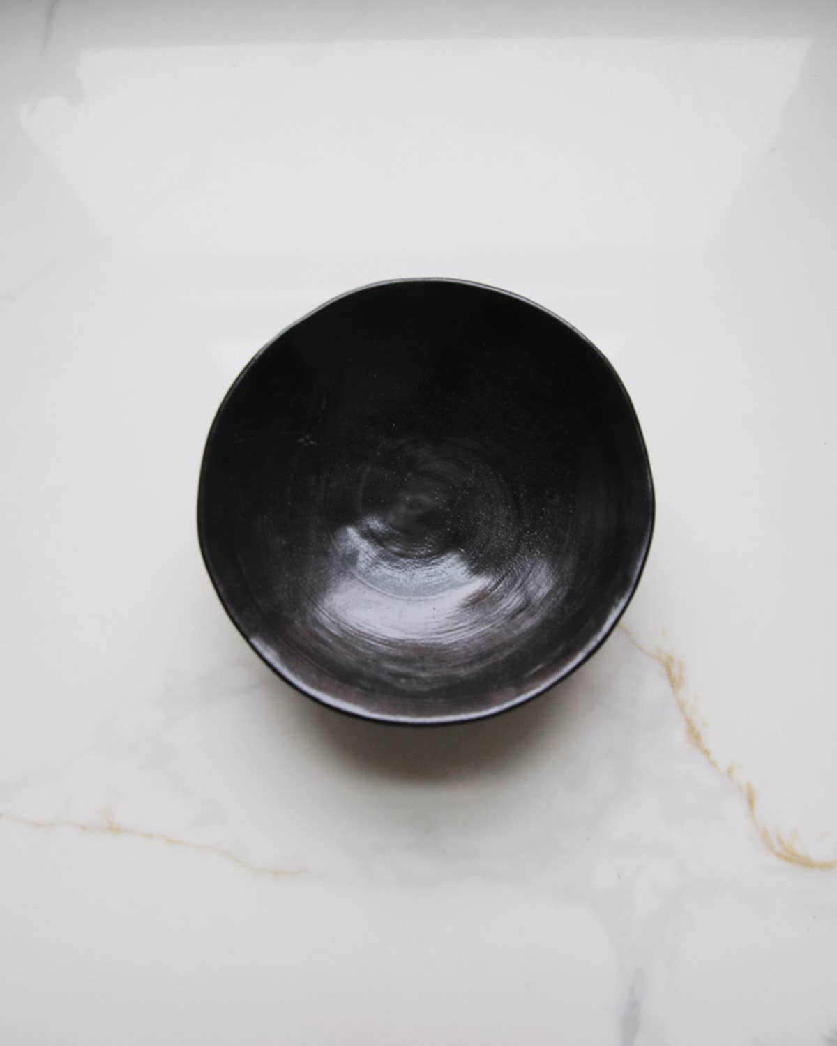 Footed Ceramic Bowl: White-S