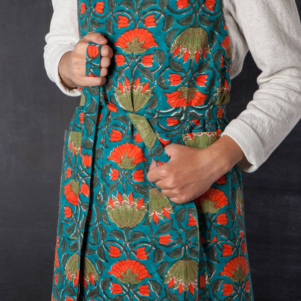 Allure Block Print Apron