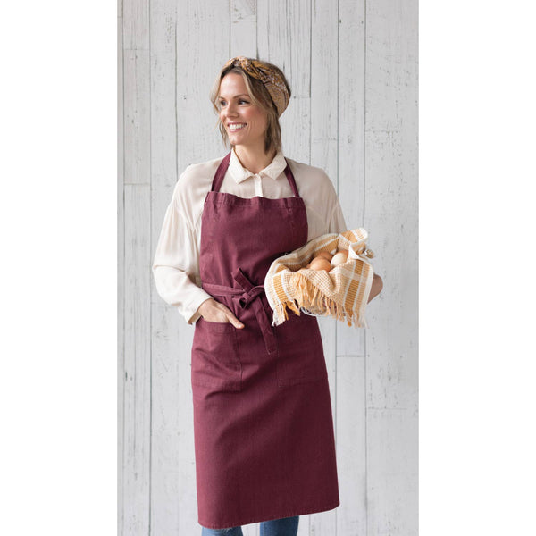 Wine Stonewash Apron