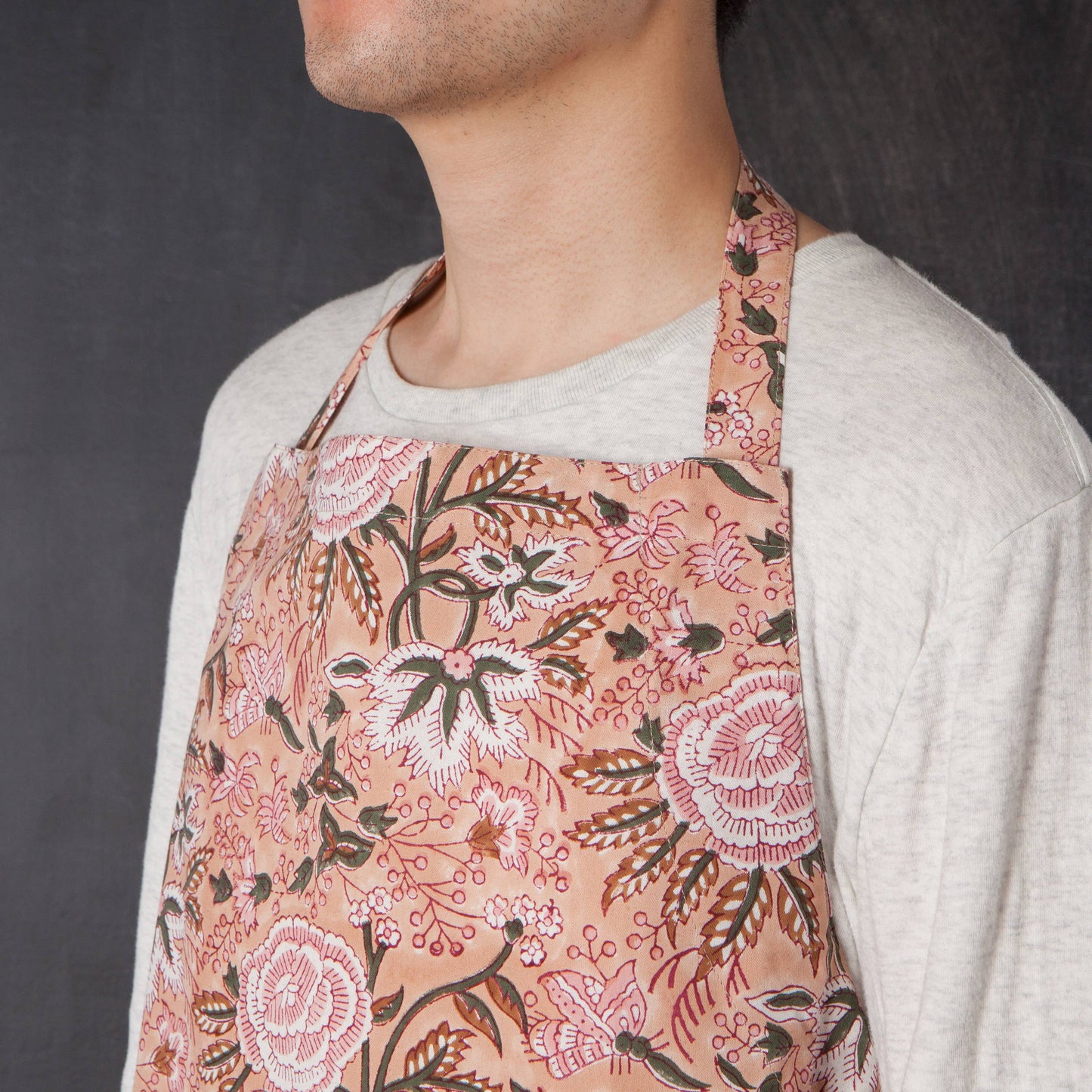 Blossom Block Print Apron