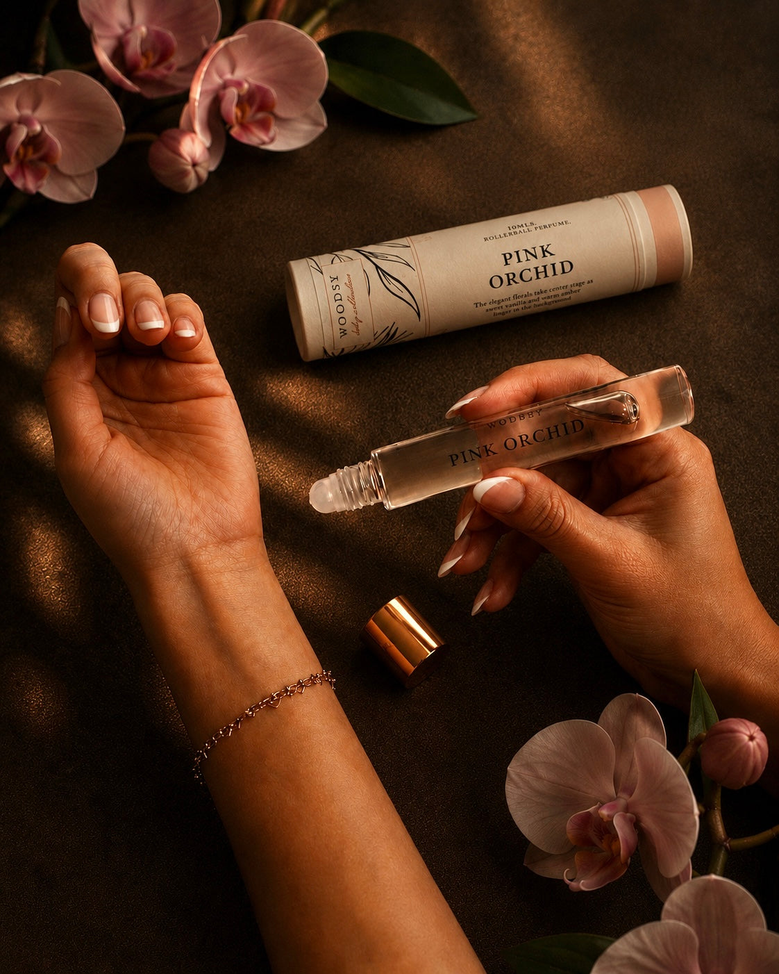 Pink Orchid Roll-On Perfume – Phthalate-Free, Travel Size