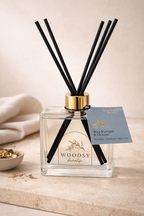 Wild Flowers & Oceans Luxury Reed Diffuser – Gold‑Collared Glass | Premium Long‑Lasting Scent