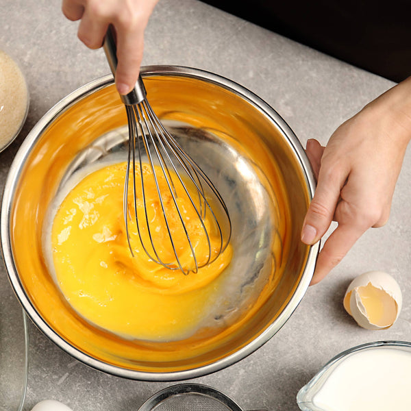 Stainless Steel with Solid Handle Whisk