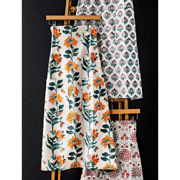 Marigold Block Print Apron