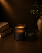 Neroli & Cedarwood |Black Lid & Boutique Box 12oz Candle