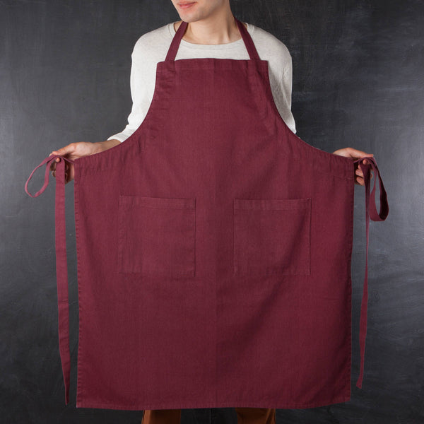 Wine Stonewash Apron