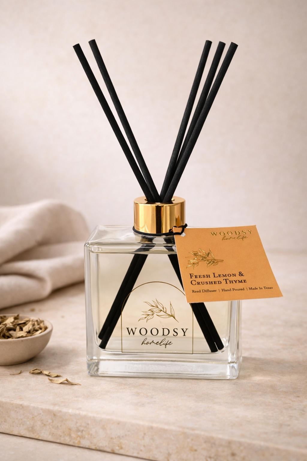 Fresh Lemon & Thyme Luxury Reed Diffuser