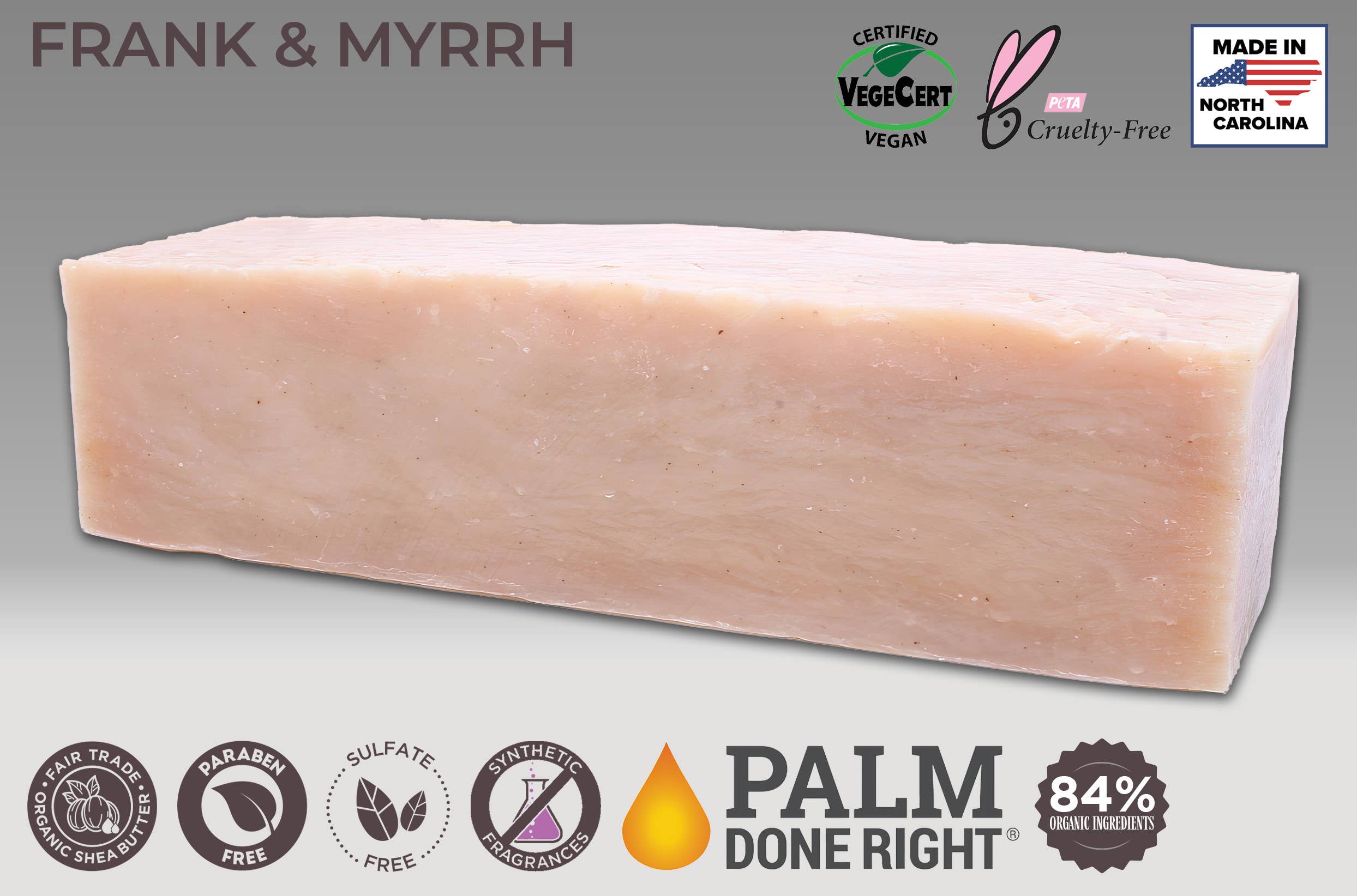 Frank and Myrrh Natural: Cut into 10-4.5 oz- 1" bars