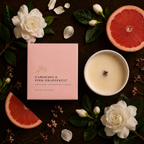 Gardenia & Pink Grapefruit | Gold Lid & Boutique Box 12oz Wooden Wick Candle