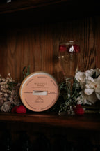 Champagne & Pink Raspberries  l  Solid Brass 14oz Soy Candle