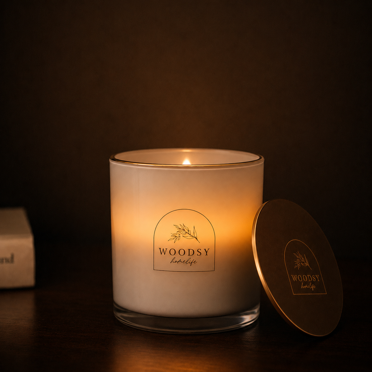 Vanilla Bean & Buttercream | Gold Lid & Boutique Box 12oz Candle
