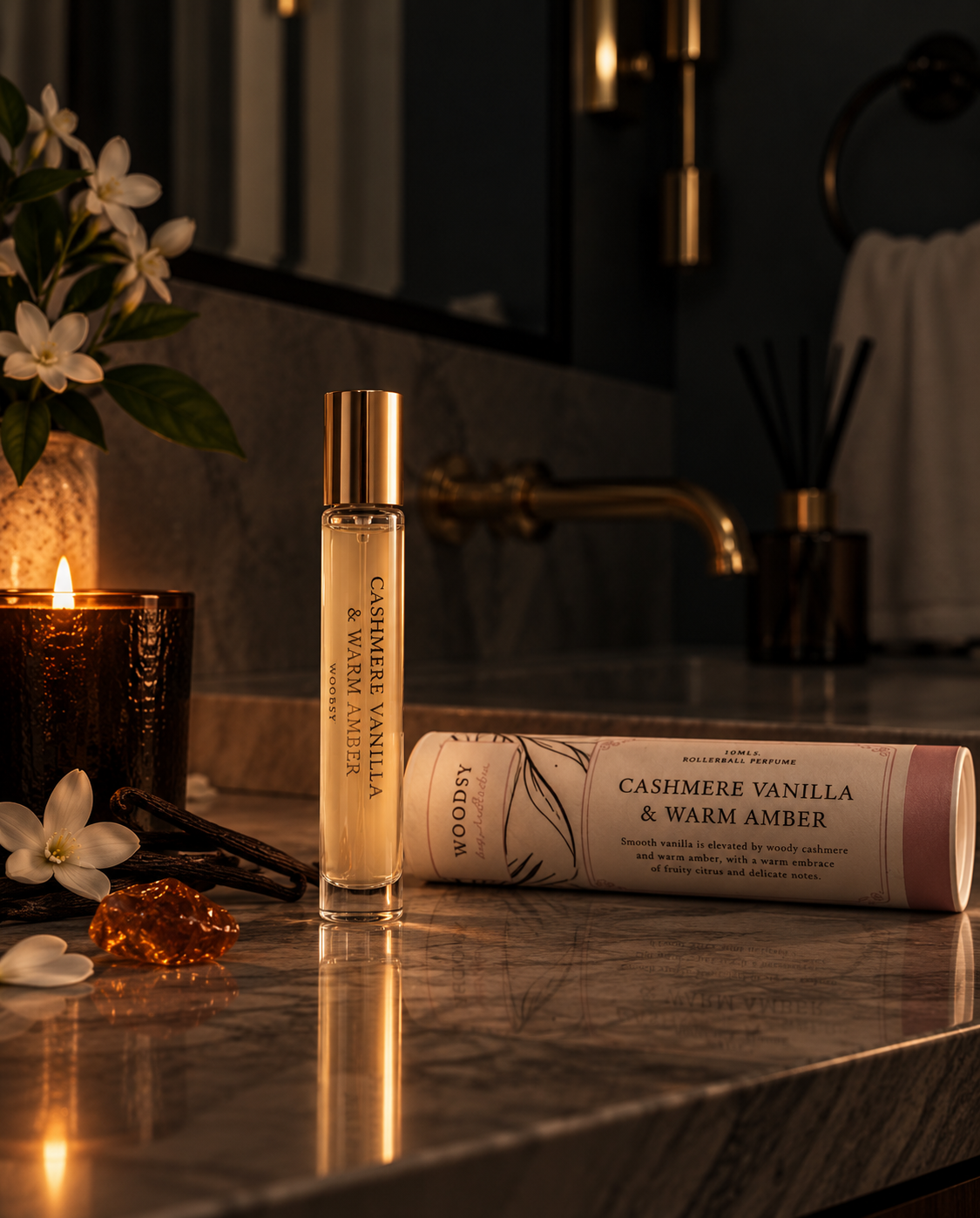 Cashmere Vanilla & Warm Amber Roll-On Perfume