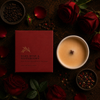 Dark Rose & Peppercorn | Gold Lid & Boutique Box 12oz Wooden Wick Candle