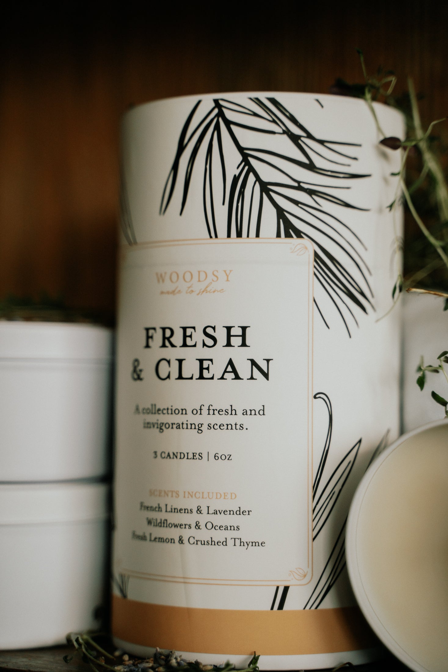 Fresh & Clean - 3 x 6oz Candle Gift Set