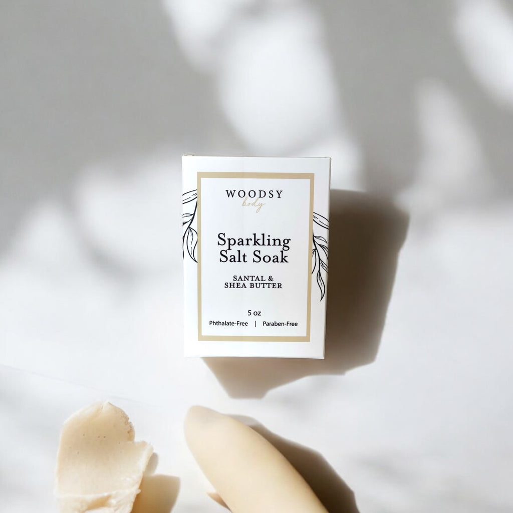 Santal & Shea Butter -  Sparkling Salt Soak