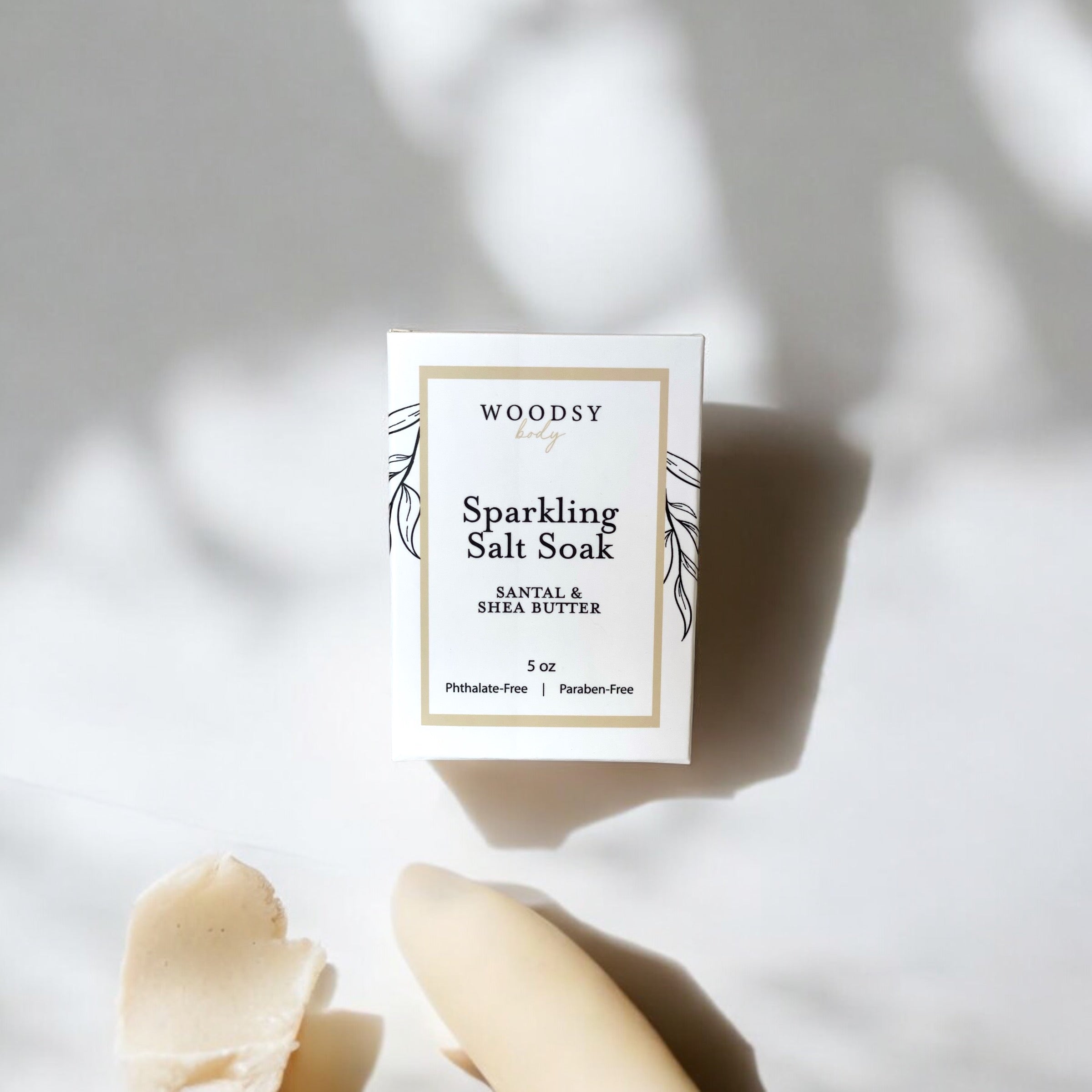 Santal & Shea Butter -  Sparkling Salt Soak