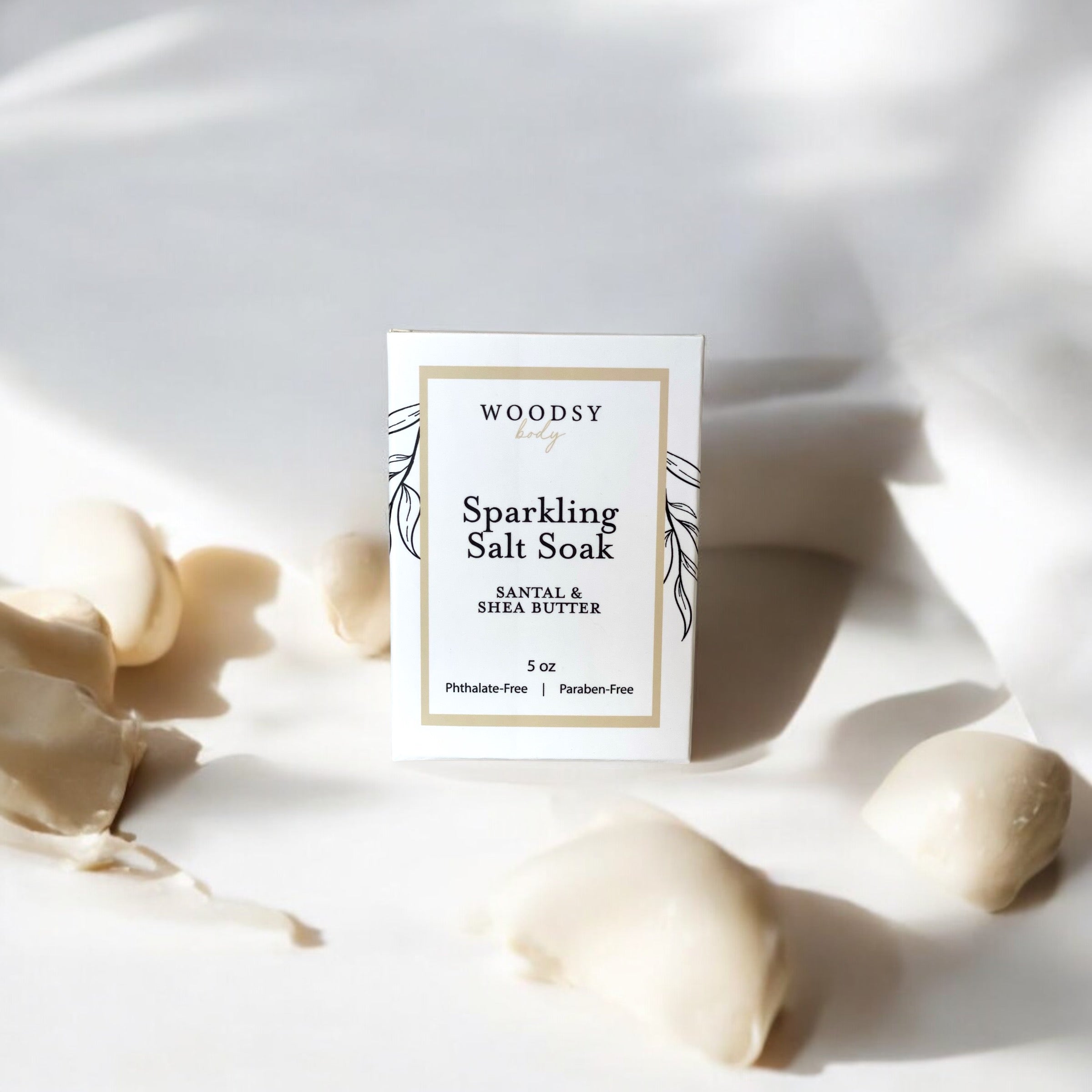 Santal & Shea Butter -  Sparkling Salt Soak