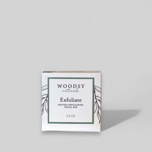 EXFOLIATE Matcha Facial Bar - Woodsy Naturals