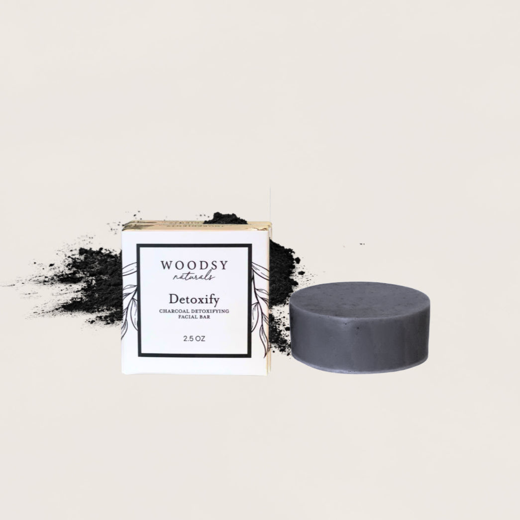 DETOXIFY Charcoal Facial Bar - Woodsy Naturals
