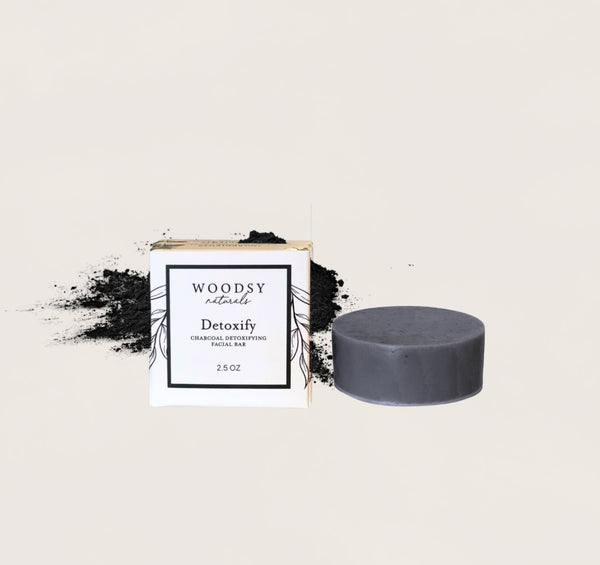 DETOXIFY Charcoal Facial Bar - Woodsy Naturals