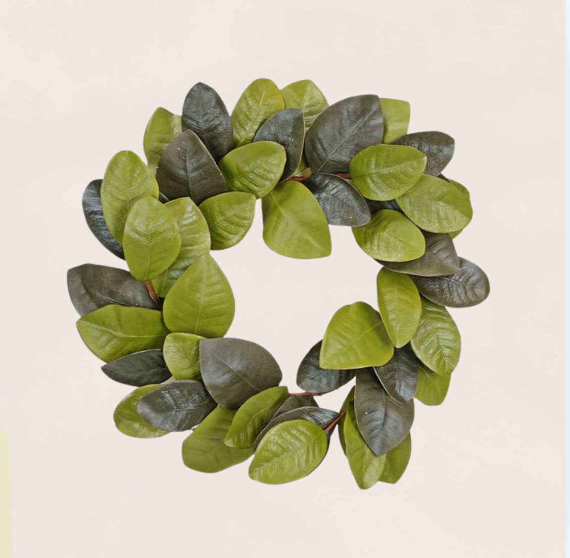 Elegant Magnolia Leaves Wreath- 22inch