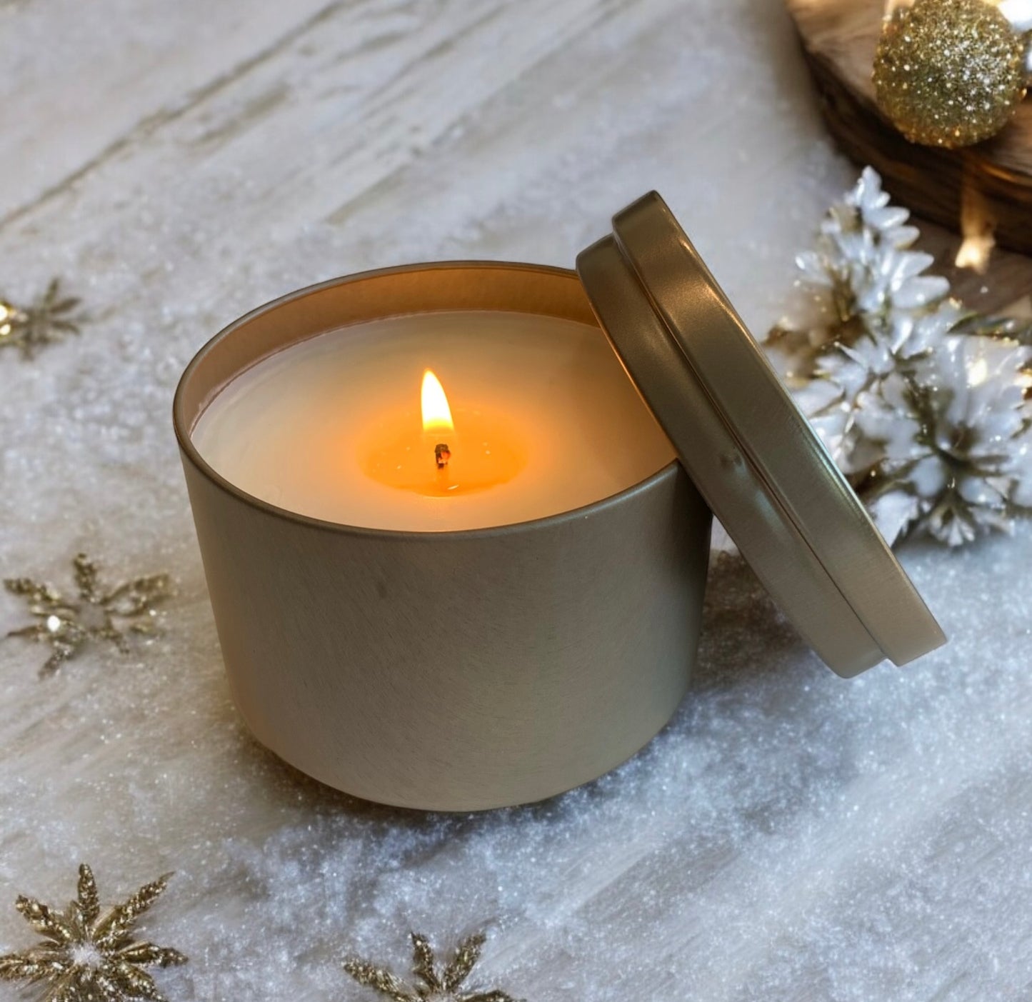 Joyeux Noel - Bronze Holiday Candle