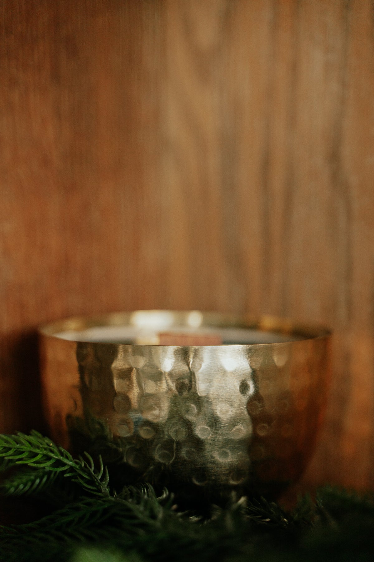 Juniper & Balsam Fir  l  Solid Brass 14oz Soy Candle