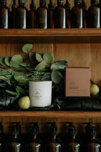 Leather & Bergamot   l Black Lid Boxed Candle