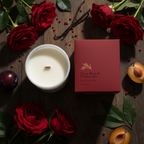 Dark Rose & Peppercorn | Gold Lid & Boutique Box 12oz Candle