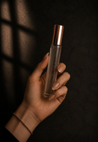 Woman holding Pink Orchid Roll-On Perfume