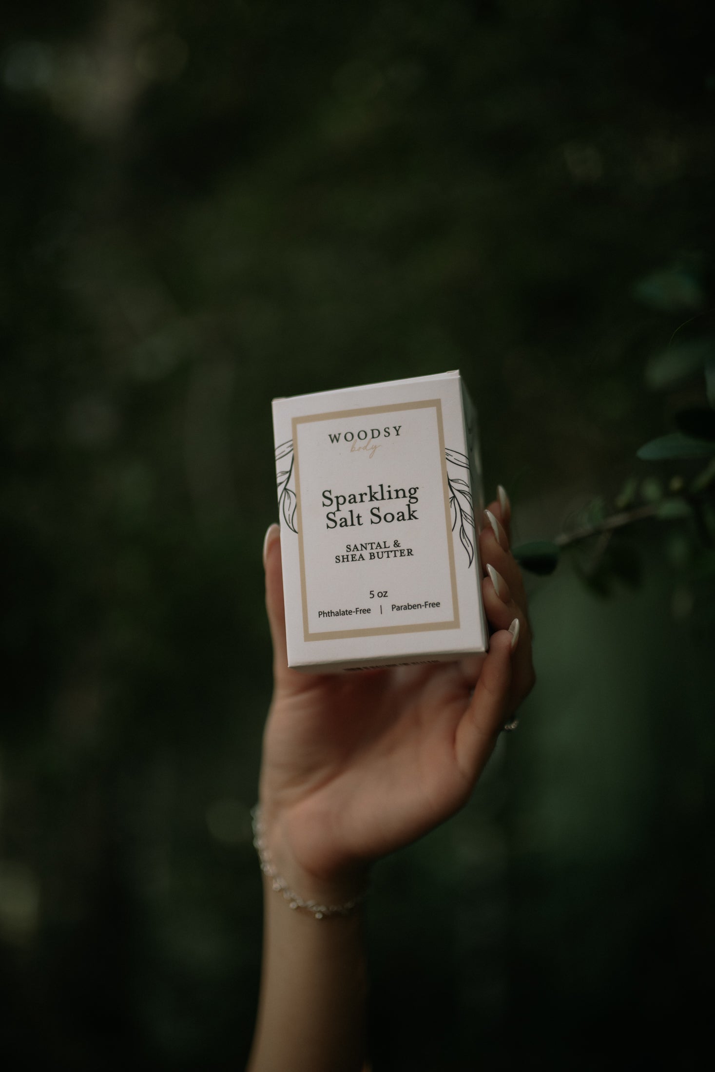 Santal & Shea Butter -  Sparkling Salt Soak