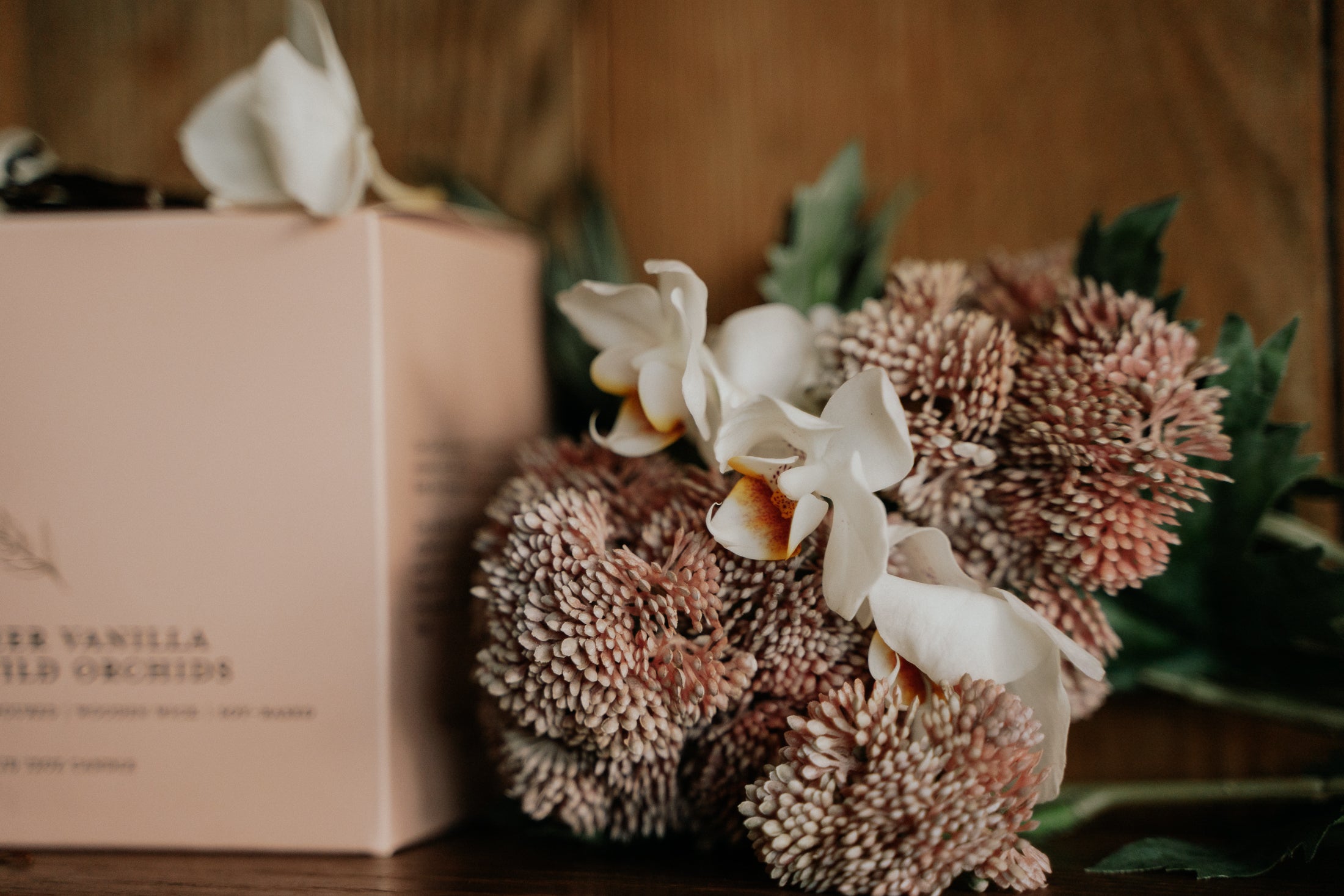 Sheer Vanilla & Wild Orchids l Gold Lid Candle & Boutique Box