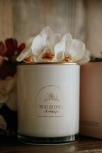 Sheer Vanilla & Wild Orchids l Gold Lid Candle & Boutique Box