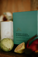 Sunset Guava & Passionfruit l Gold Lid Candle & Boutique Box