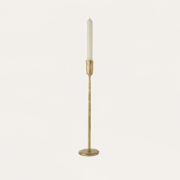 Luna Forged Candlestick - Gold