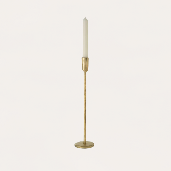 Luna Forged Candlestick - Gold