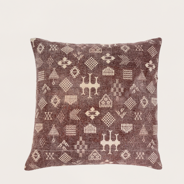 Cairo Pillow -Rust - 24x24