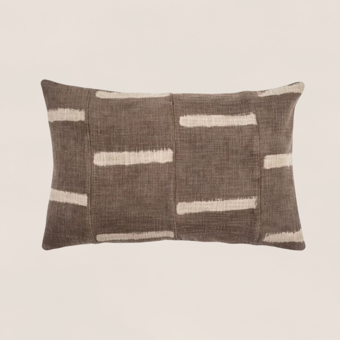 16x24 Dash Pillow - Taupe