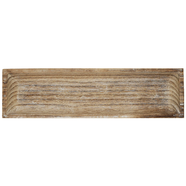 Rectangular Rustic Wood Decorative Tray - Handmade