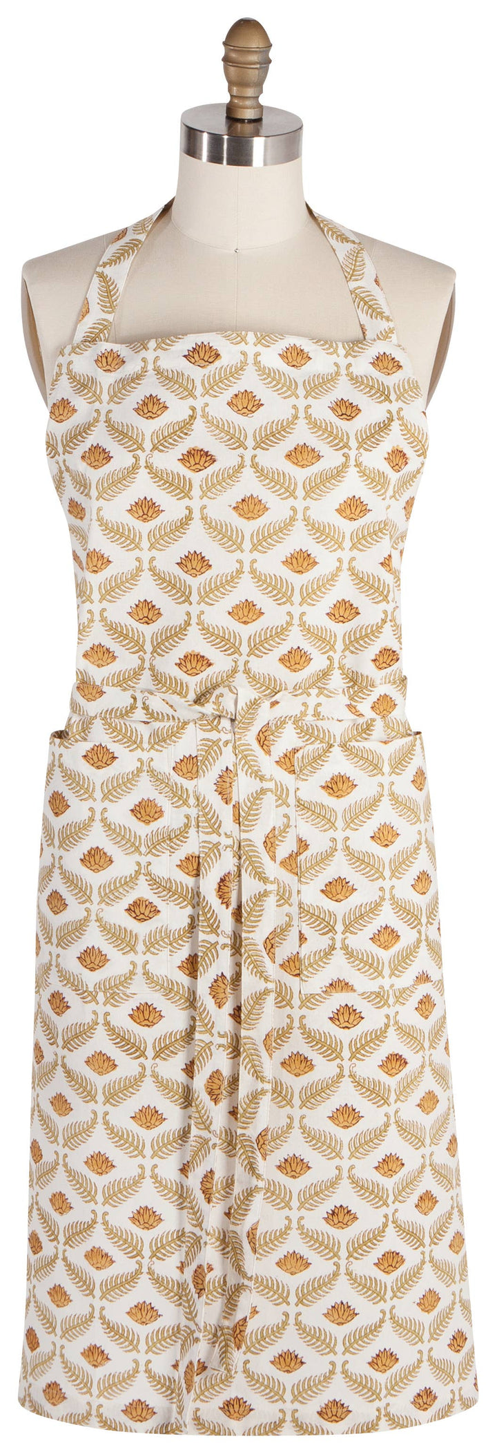 Frond Block Print Apron