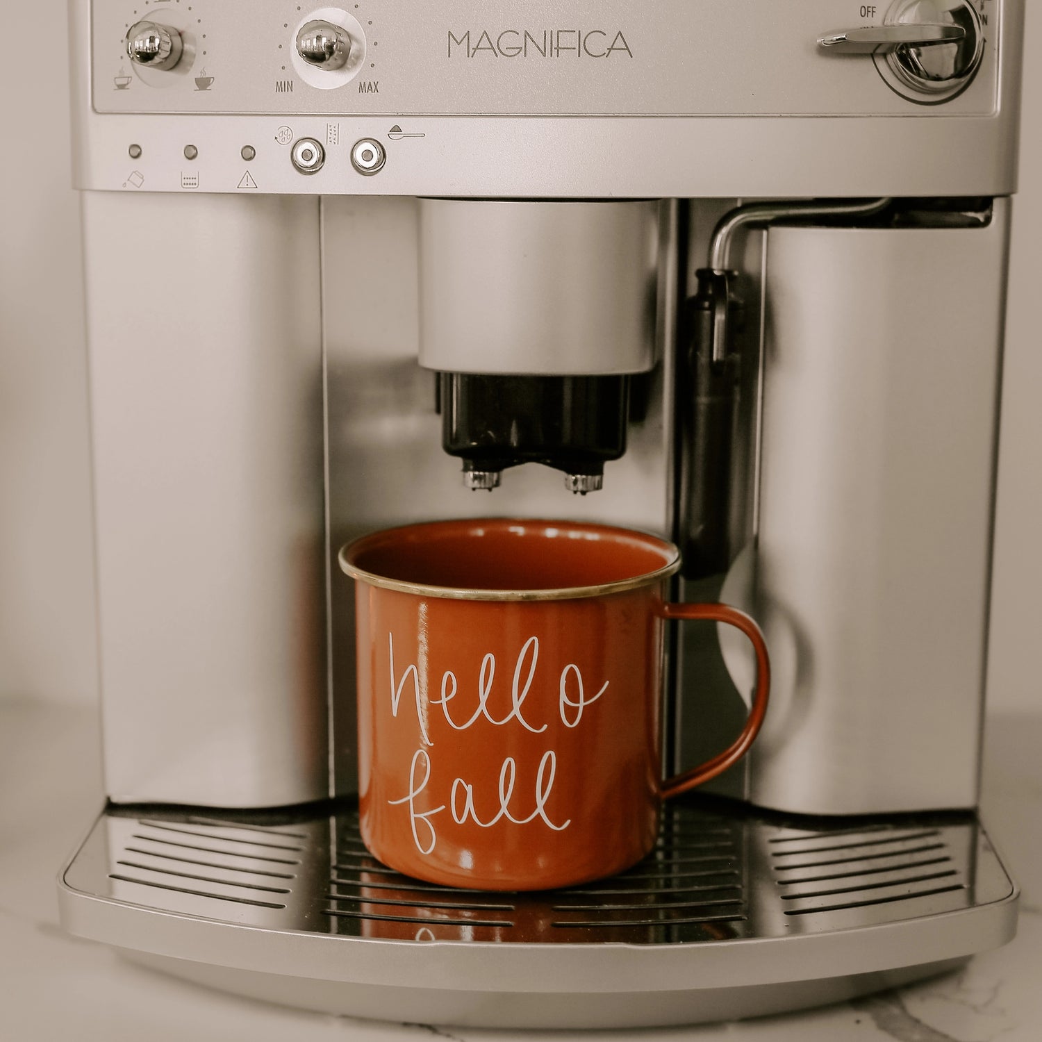 Hello Fall Burnt Orange Coffee Mug – Woodsy Home Life