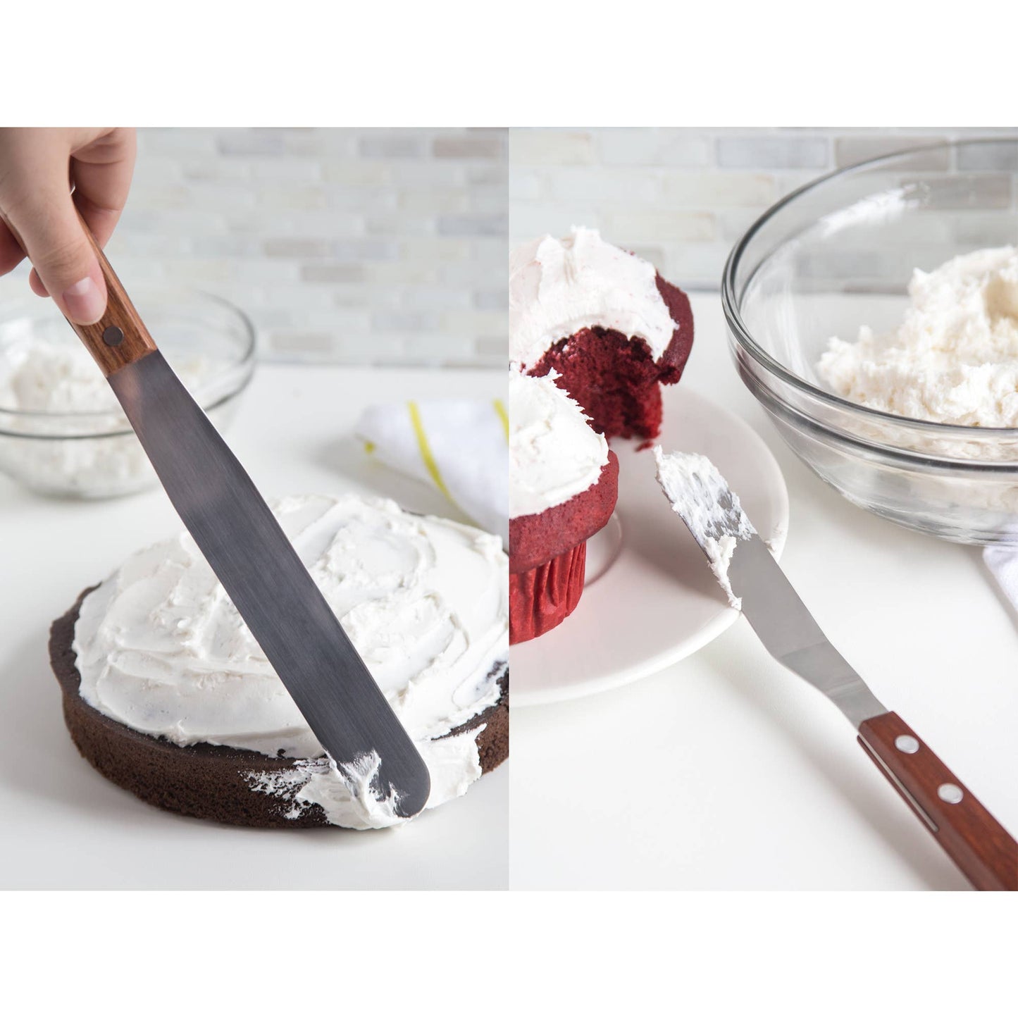 Stainless Steel Icing Spatula and Smoother